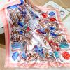 Popular Shawls Europe And America Fashion Bandannas Wild leopard print Sunscreen 90X90CM Bandanna Luxury Square Silk Scarves
