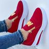 Big Size Sports Single Shoes Muffin Flat Bottom Side Zipper Color Casual Sneakers