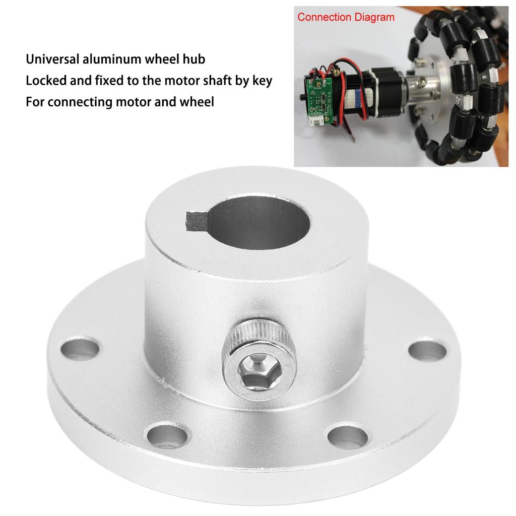 RC Flange Coupling Universal High Hardness Metal 14mm Flange Shaft Coupling Connector for RC Accessories