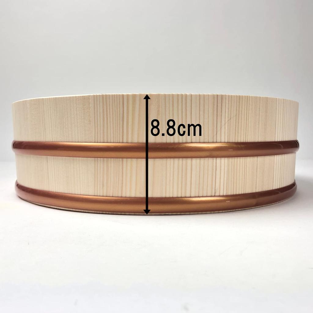 Tachibana Container Sushi Sushi Natural 30cm Wide X 30cm Deep X 4 Plastic Made In Japan Tub, Hand-Rolled Set, Wood, 8.8cm High, Approx. Cups, Band,