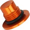 Motorcycle Engine Oil Filler Cap Aluminum Alloy Oil Filler Cap Screw Cover For Duke390 Duke250 Duke200 RC390 Vitpilen250 RC390 (Orange)