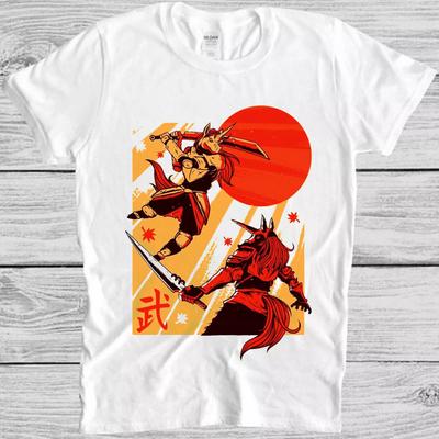 Samurai Einhorn Ninja Japanischer Kämpfer Krieger Kult Meme Geschenk T-Shirt M1042