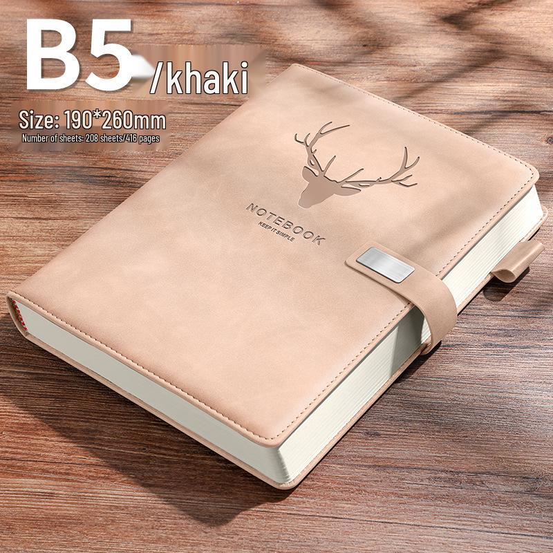 A5 Retro kožený zápisník: Jednoduchý deník v korejském stylu pro obchodní jednání a studenty