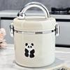 304 Stainless Steel Insulated Lunch Box , Microwave Safe Food/Water Heating Pots Bowls for Workers, Students & Kids
