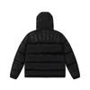 Couple Retro Stand-Up Collar Letter And Small Label Embroidered Zipper Down Warm Jacket