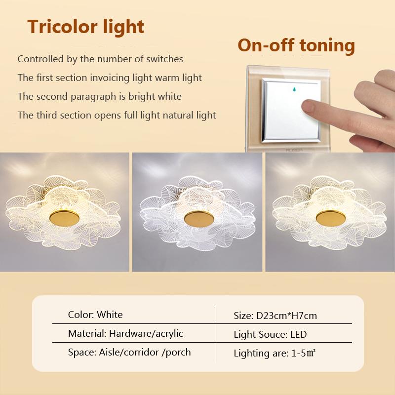 Moderne LED-Deckenleuchte Acryl-Lichtleiterplatte Lampenschirm für Schlafzimmer Esszimmer Wohnzimmer Treppen Flur Kunst Dekorieren Kronleuchter
