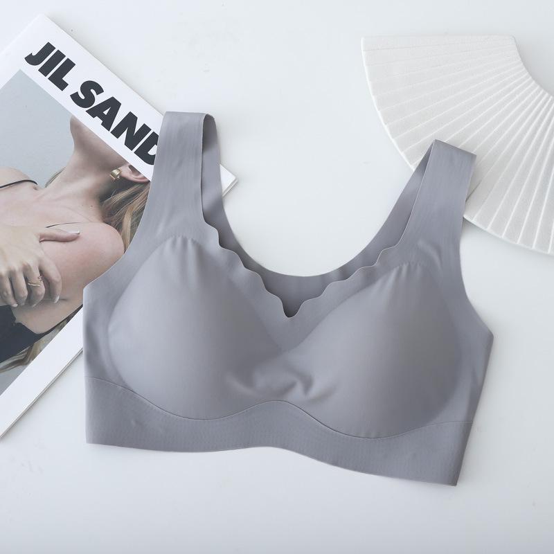 Seamless Wide-Shoulder Back-Enhancing Tank Top Bra for Women