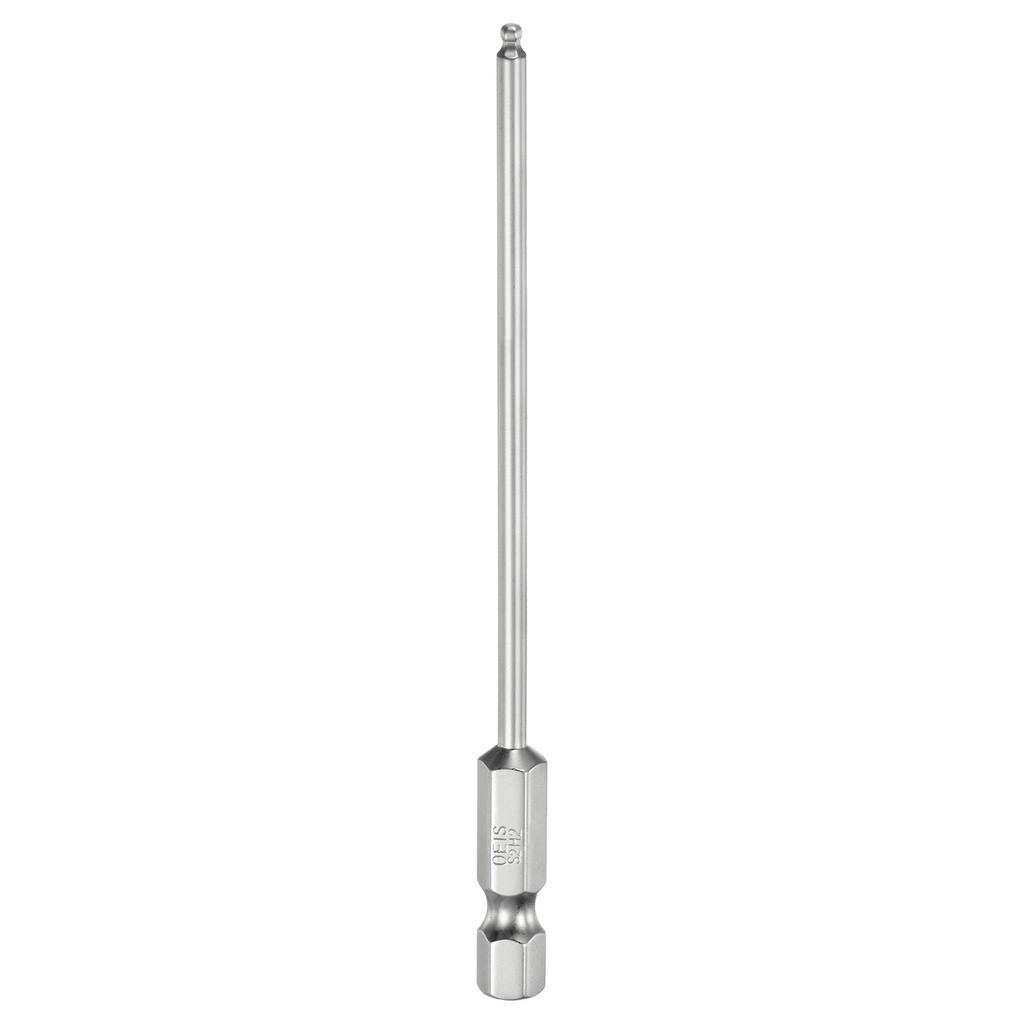1/2/3pcs Ball End Hex Screwdriver Bit Set 1.5/2/2.5/3/4/5/6/8/10mm Size 1/4" Hex Shank 100mm (4") Long Magnetic Ball Head Bits