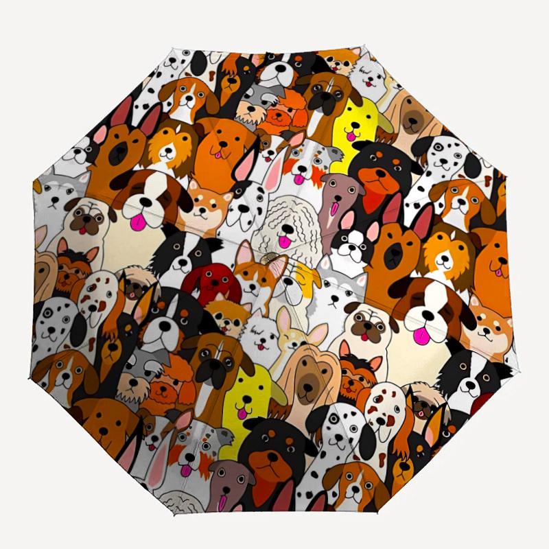 

1pc Dogs Pets Automatic Folding Umbrella - Compact 8-Rib Design, Durable Plastic & Iron, Lightweight for Outdoor Daily Use121