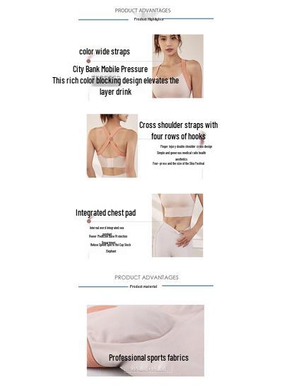 Women's Shockproof High-Intensity Sports Bra - Supportive Yoga & Running Vest