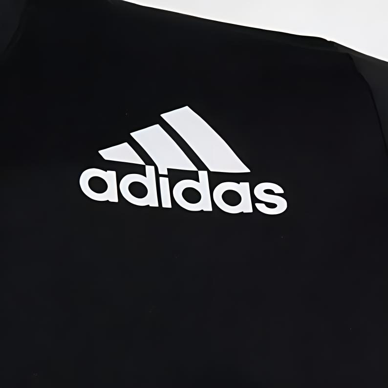 Adidas Letter Logo Round Neck Casual Short Sleeve T-Shirt Men T-Shirts Black FL4473