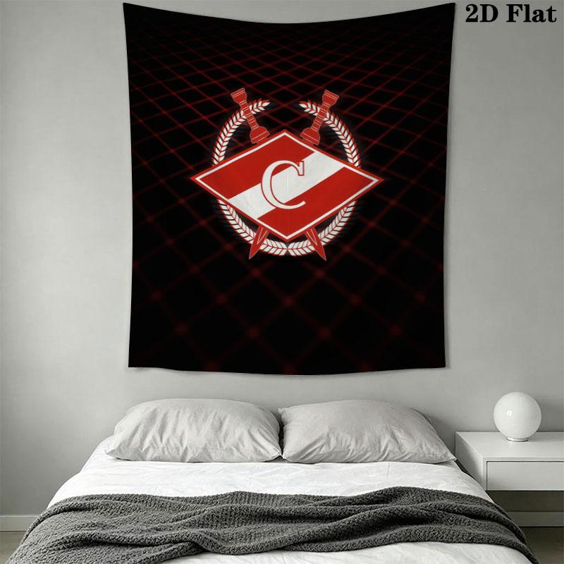 Spartak Moscow Roar Wall Hanging Printed Fabric Blanket Decorative Tapestries for Bedroom Living Room Home Decor