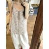 Korean sweet broken flower sling vest women's summer new loose age-reducing top outer wear