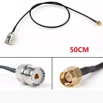 50cm RG58 Kabel SMA Samec na SO239 UHF Samice Konektor Přímý Pigtail Prodlužovací Kabel 20 palců