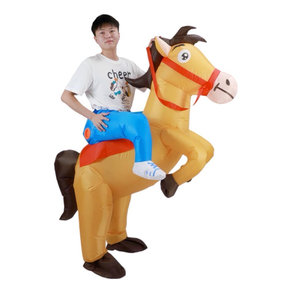 Funny Animal Inflatable Jazz Horse Costume for Halloween and Cartoons