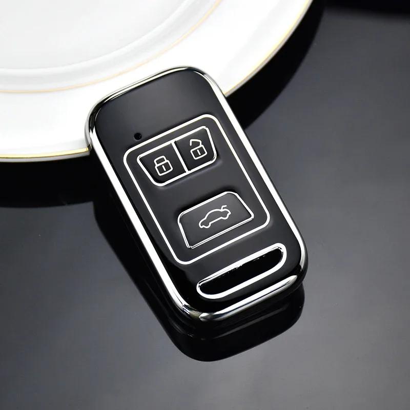 NEW TPU Car Key Case Cover Protect For Chery Tiggo 3 5X 4 8 Glx 7 2019 2020 Arrizo For Cheri Tiggo 8 Car Key Holder Shell