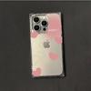 Clear Square Back Tube Case Protection For iPhone 11 15 Plus 14 Pro Max 16 ProMax 12 13 Anti-Oxygen,Pink Heart Pattern Casing