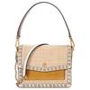 Robinson Classic Fashion Shoulder Straw And Leather Tote Bag Women Handbags Yellow 75601-280