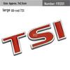 Tiguan, CC, Lavida, Golf, Sagitar, Magotan, Passat TSI Car Metal Tail Emblem Modification