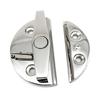 Marine Grade Stainless Steel Door Latches 180 Degree Rotating Knob with Push Button Closure for Boats & Storage Solution