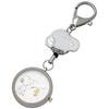 Fieldwork Women's Analog Pocket Watch with Keychain, Snoopy Epaulet Watch, Silver, PNT045-1