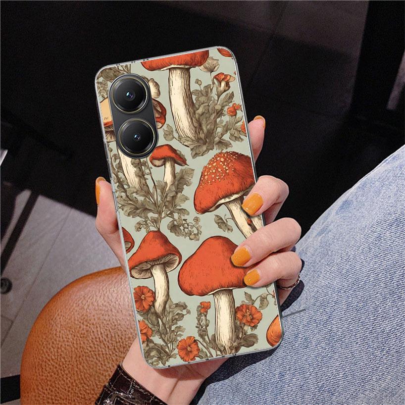 

Colorful Mushroom Phnoe Case for Xiaomi Poco X5 X6 X7 Pro X4 Gt F7 Ultra M8 M7 Redmi 15C 15 13C 13 12C 12 Unique Cover Coque Poc Xiaomi Poco X7 Pro