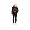 Nike LeBron Patterned Print Loose Hoodie Sweatshirt for Boys Kids Tops Black DJ5728-010