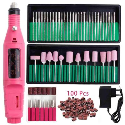 Professionelles Maniküre-Maschinen-Set, Nagelbohrer, Keramik-Fräser, Gel-Nagellack-Entferner, Frieze