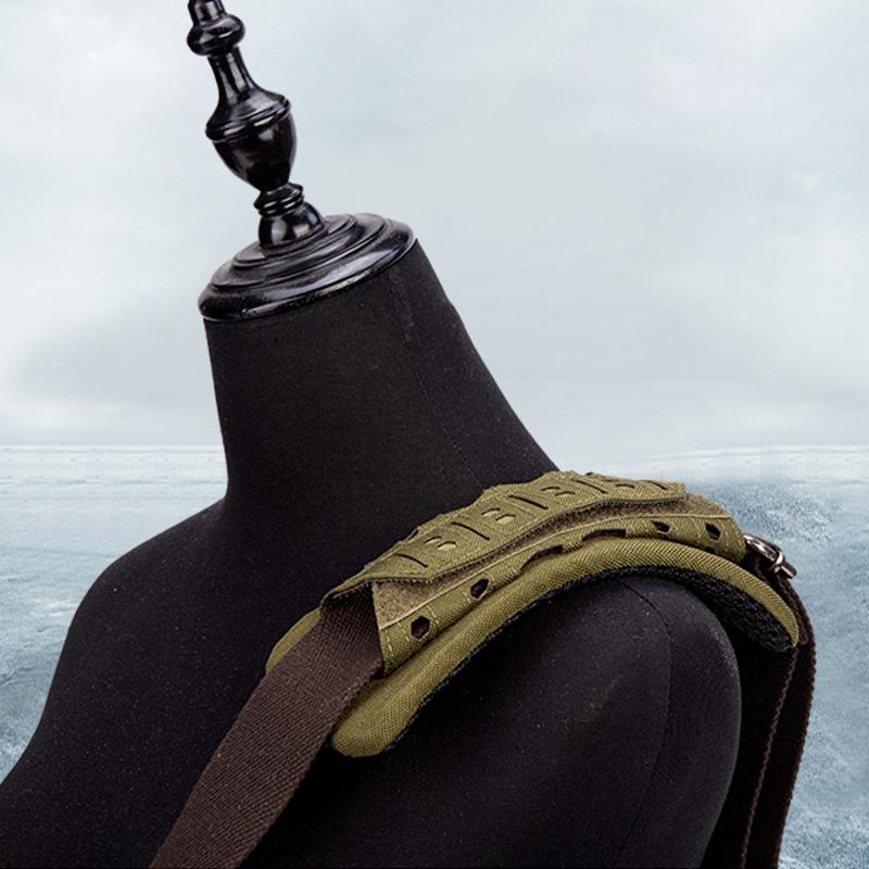 Outdoor tactical shoulder pad breathable Backpack vest cushioning pad laser cut shock-absorbing Non-Slip shoulder strap pad
