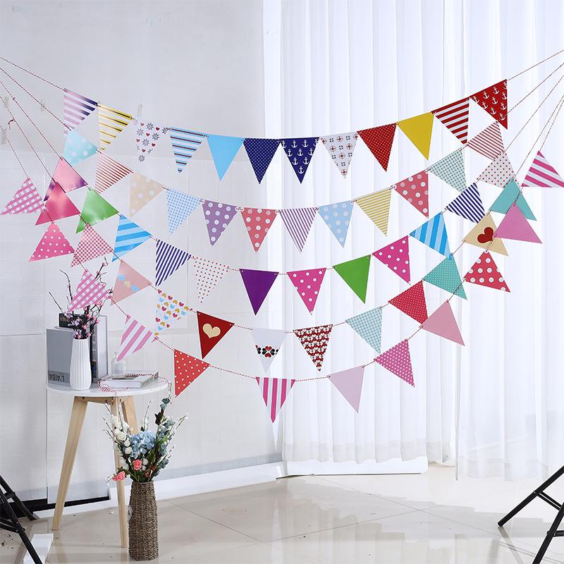 Colorful Cartoon Bunting for School, Birthday, or Kindergarten Décor