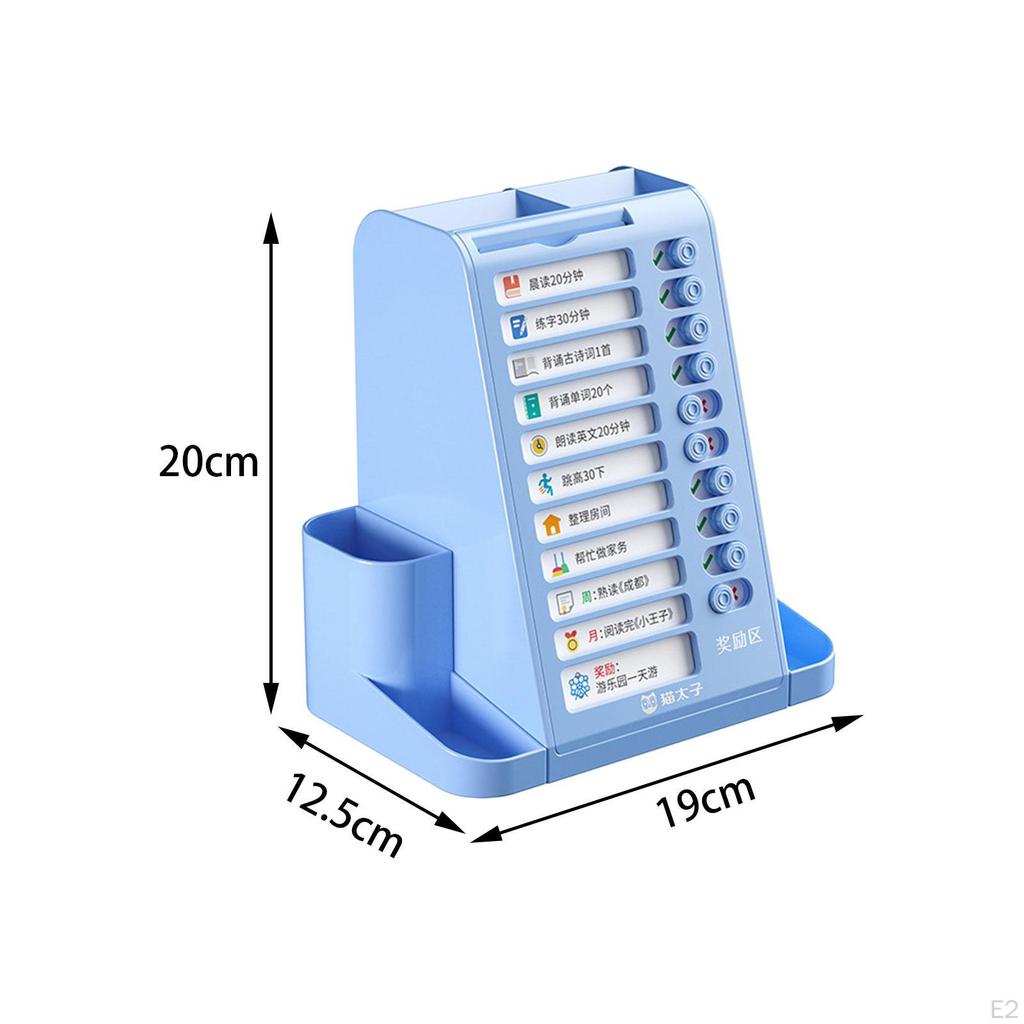 Desk Organizer Pen Holder Display Stand 2 In 1 Modern Decorative Storage Box for Countertop Living
