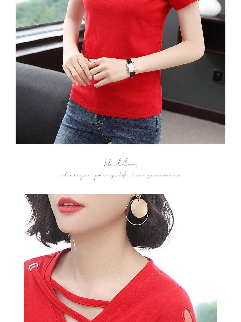 Women's Plus Size Embroidered Short-Sleeve T-Shirt (Summer 2021) - Ideal for Middle-Aged Moms