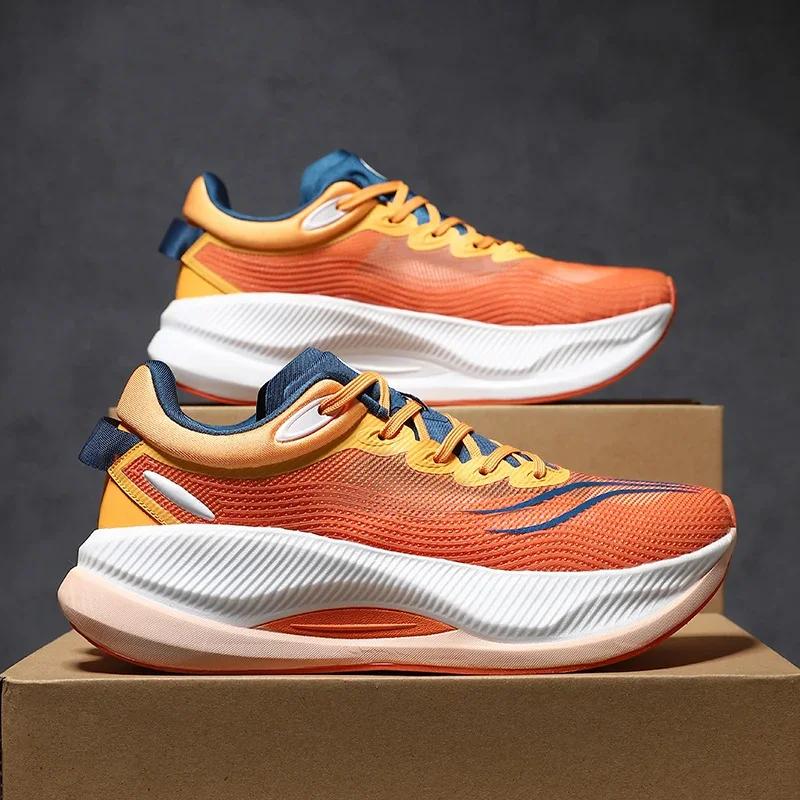 Running Shoes Men High Quality Lightweight Outdoor Sports Flat Comfortable Sneakers Mesh Breathable Lace-up Tennis Shoes for Men