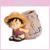 One Piece Monkey D Luffy Resin Pen Holder With Cartoon Style For Graduation And Gift Giving