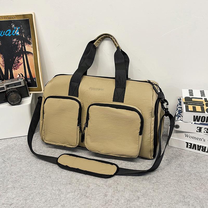 Portable independent bag, leisure travel bag, female messenger, large-capacity sports fitness bag, multi-pocket storage, luggage bag.