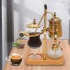400ml Golden Coffee Maker Siphon Pot Set with Integrated Filter Tea Coffee Brewer Matching Pot Set