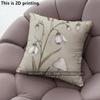 Vintage Floral Mushroom Print Throw Pillow Cases Pattern Cushion Cover Suitable For Sofa Bedroom Car Pillow Cover