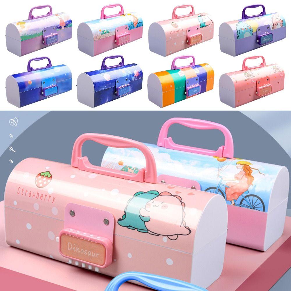 

Лидер продаж, портативный пенал с паролем, канцелярская коробка, пенал для хранения