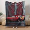 1pc Mcqueen Flannel Blanket Soft Warm Throw Blanket for Bedroom Living Room Bed Travel Camping Picnic Gift. M730058