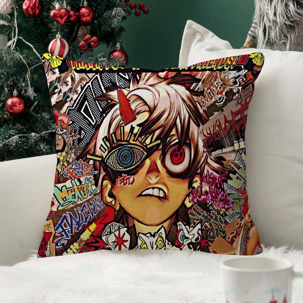 Cartoon Cool Manga Pillow Cover Soft Decorative Throw GGachiakuta Pillow Case Couch Home Decor for Living Room Sofa Party Gift