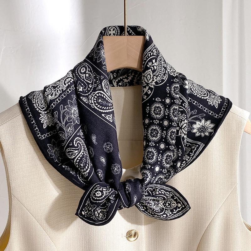 70% wool 30 % Real Silk Scarf Women Shawls Wraps Foulard high quality Scarves Pashmina Female Hijab Bandana elegant Kerchief