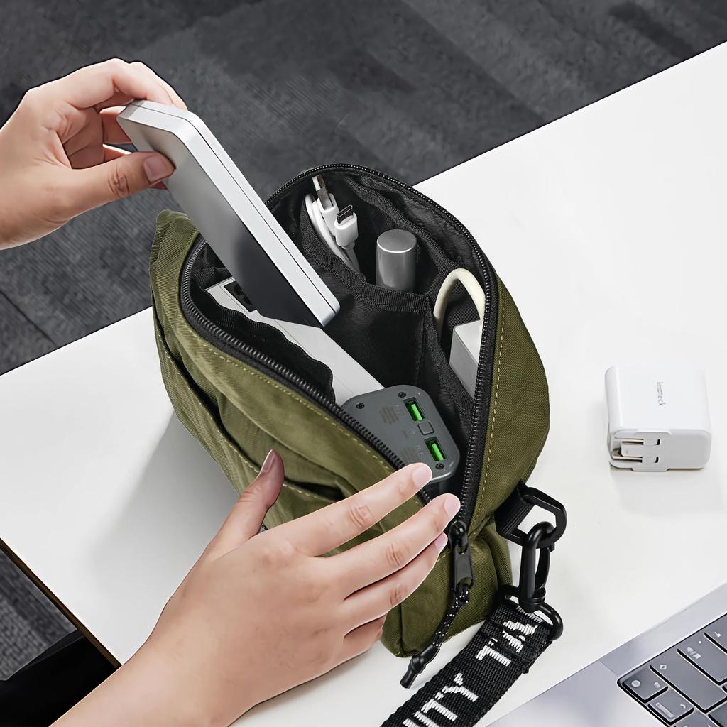 Glorisunity Gadget Small Item Storage PC Accessories Storage Travel Waterproof Pouch, Pouch, Pouch, Bag-in-Bag, Pouch, Pouch, (Navy)