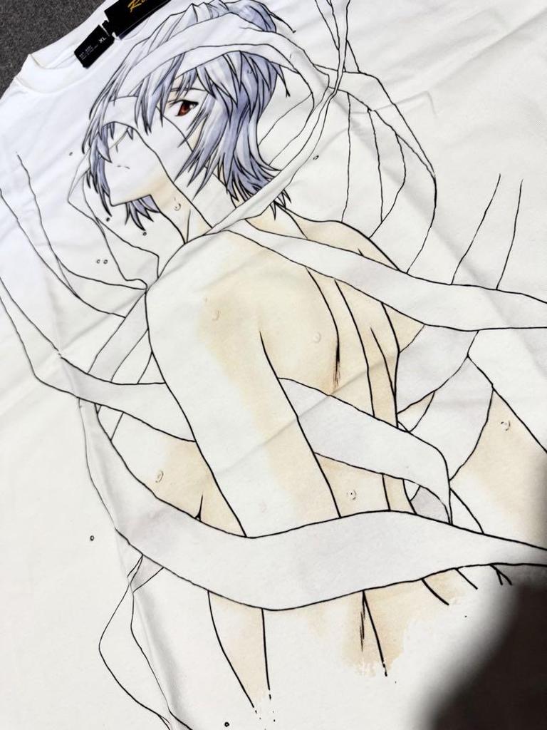 [USED] Evangelion Ayanami Rei Anime T-shirt XL Size