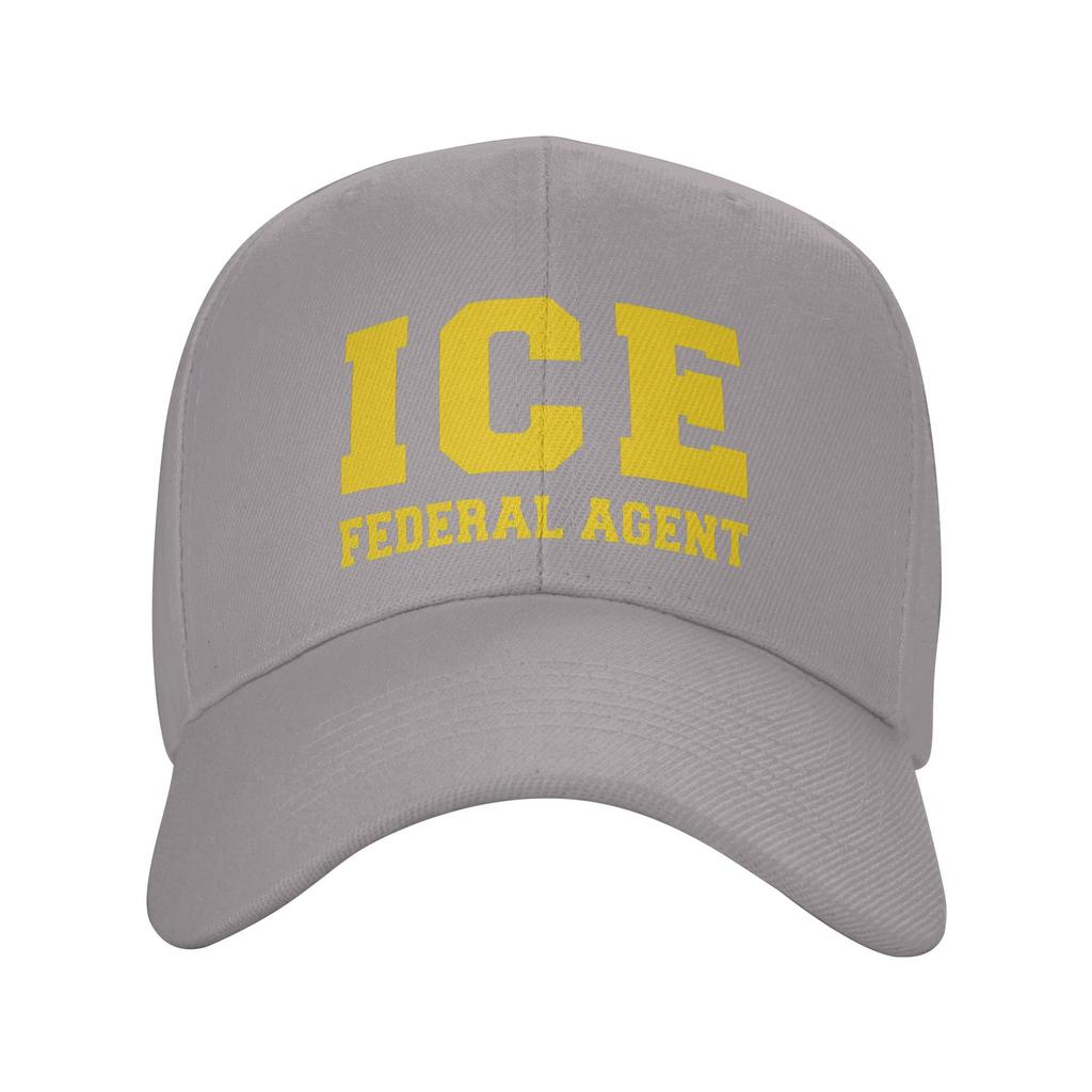 ICE Federal Agent Immigratio Sun Baseball Cap Spring Unisex Men Print Trucker Hat Hot Sale y2k Retro Outdoor Gym Baseball Caps