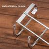 2025 Over The Door 5 Hooks Home Bathroom Organizer Rack Clothes Coat Towel Hanger Stainless Steel Good Load-Bearing Wrought 24.5x9cm