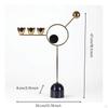 Geometric Candle Holder Abstract with Metal Frame Toned for Living Room, Dining Table,