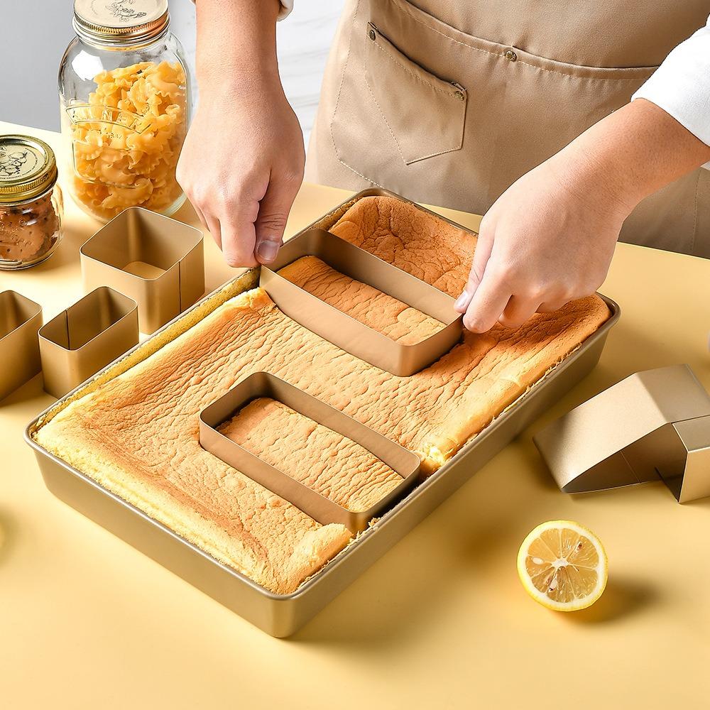 10pcs Carbon Steel Bread Mold Non-stick Baking Tray Multifunctional Alphabet Number Baking Pan Oven