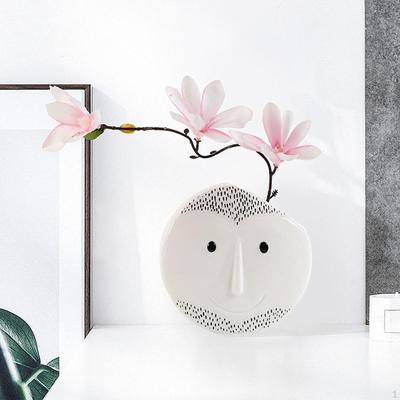Menschliches Gesicht geformt Vase Keramik Pflanzer Geschenk abstrakte moderne Blumentopf Blumentopf für Home Desktop