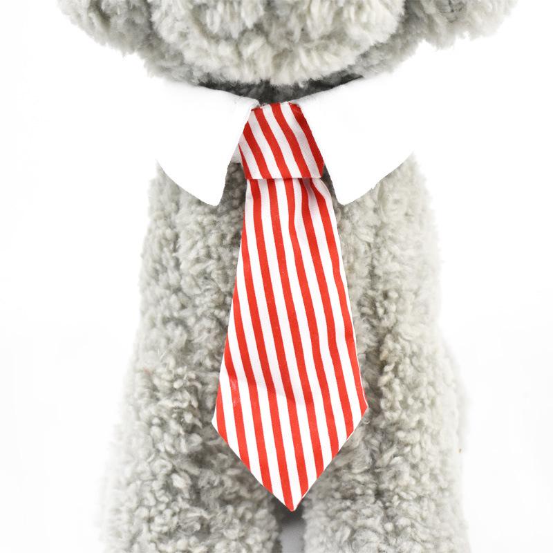 

Галстук для домашних животных, модный галстук для собак, полосатый галстук-бабочка, хлопковый галстук с котом, милый забавный галстук для косплея