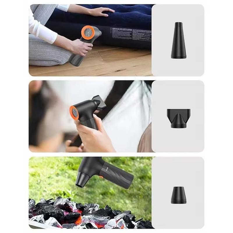 Electric Air Duster,130000RPM Blower with High Speed Fan,3 Adjustable Rechargeable Cordless Jet Fan Air Blower